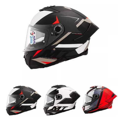 Jm Casco Moto Integral Mt Thunder 4 Sv Pental Exeo Colores