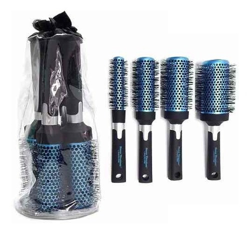 Set Babyliss X4 Cepillos Térmicos Para Brushing Con Estuche