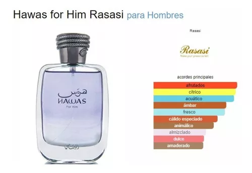 perfume rasasi hawas hombre edp 100 ml
