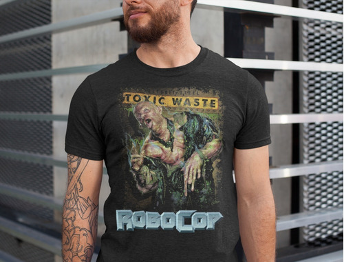 Camiseta Cine Clasico Robocop Toxic Waste