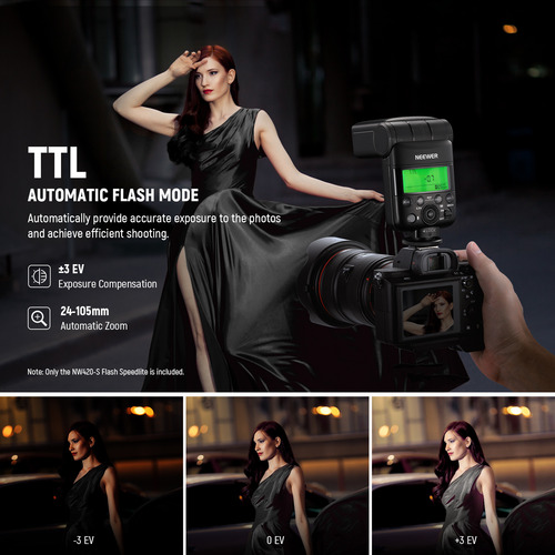 Neewer Nw420-s Mini Ttl Speedlite Flash Gn36 Hss Para Sony