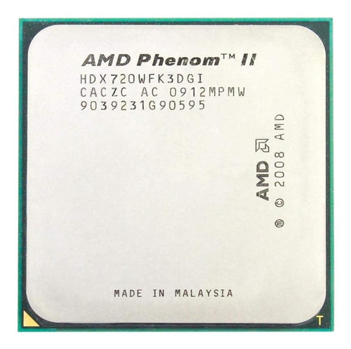 Procesador AMD Phenom II X3 720 HDX720WFK3DGI  de 3 núcleos y  2.8GHz de frecuencia