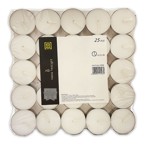 Vela Flotante Tealight Pack De 25 Un / Ambienteyaromas