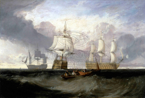 Lienzo Canvas Arte Marina J M W Turner Barco Victory 80x119