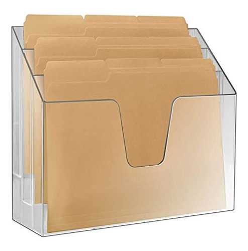 Acrimet Horizontal Triple Carpeta De Archivos Organizador Ca