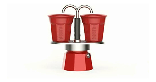 Bialetti Mini Express Color, Juego De 2 Tazas + 2 Vasos De
