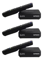 Comprar Kit 3 Receptor Satmax 6 100% Digital Via Satélite - Elsys
