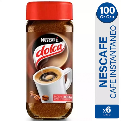 Cafe Instantaneo Nescafe Dolca Pack X6 - 01mercado