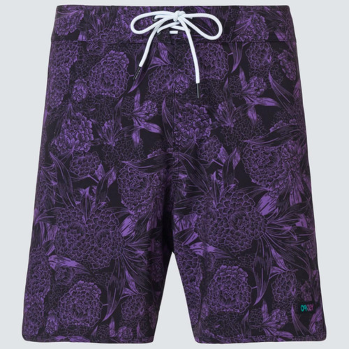 Boardshort Oakley Dark Floral 18 Rc Hombre Morado