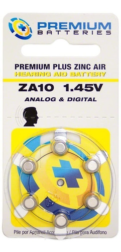 Premium Batteries Premium Plus Za10 - Pilas Para Audifonos 