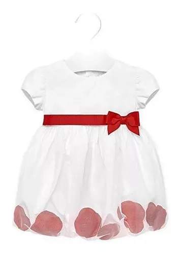 Vestido Con Petalos Rojos Niña | MercadoLibre 📦