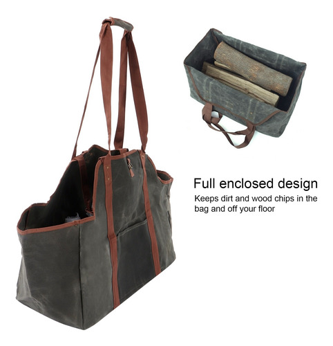 Bolsa De Transporte De Madera Impermeable De Lona Encerada