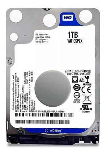Imagen 4 de 4 de Disco duro interno Western Digital WD10SPZX 1TB azul