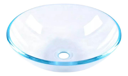 Ovalin Lavamanos Cristal Templado 31cm Sobreponer Boston