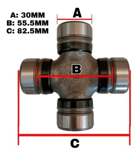 Cruceta Flecha Eje Delantero 4x4 Dodge Ram Pick Up 1994-2001