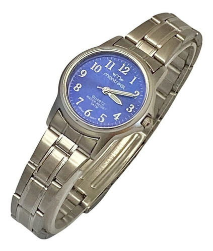 Imagen 1 de 3 de Reloj Montreal Me150 Mujer Malla Acero Sumergible 30 Mts