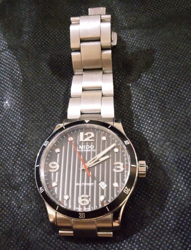 Reloj Mido Multifort Gent Automático A Meses Sin Intereses Acero Inoxidable Negro Gris Oscuro (Usado)