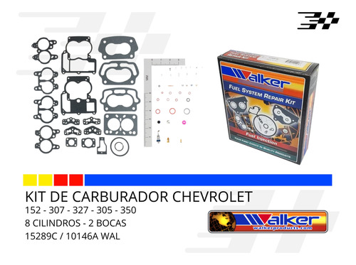 Kit Carburador Chevrolet 307 2 Bocas