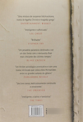 Livro A Paciente Silenciosa - Alex Michaelides - Um Thriller