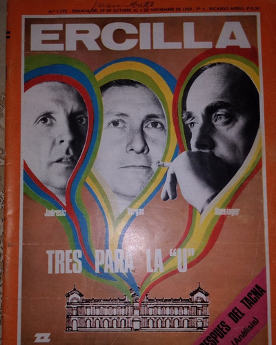 Revista Ercilla N° 1793, 29 Octubre Al 4 Noviembre 1969 J