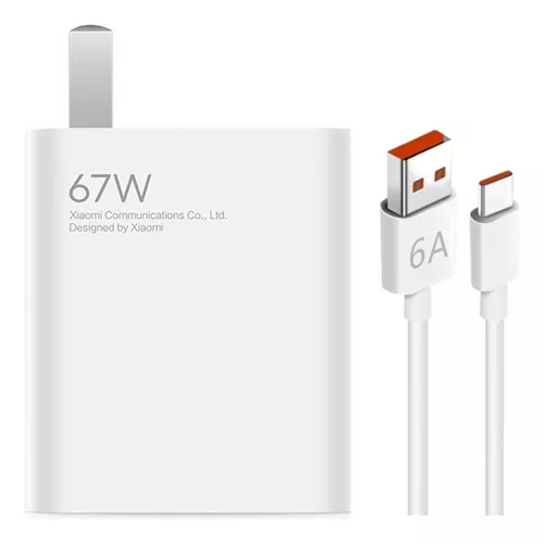 Xiaomi charging combo 67w cargador rapido usb-a + cable de datos