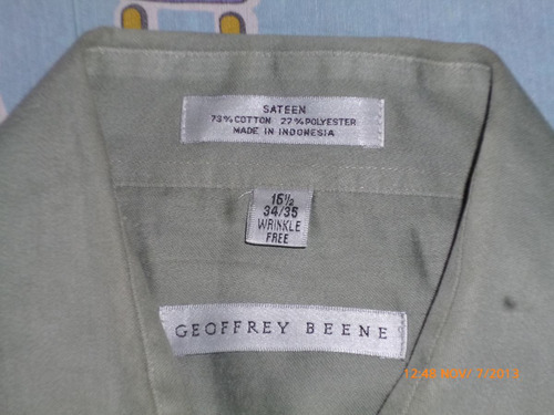 Camisa Geoffrey Benne Sateen 16 1/2 Vestir Leer Descripcion