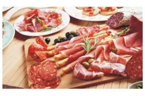 Adesivo Parede Decoração Açougue Carne Salame Tábua Frios