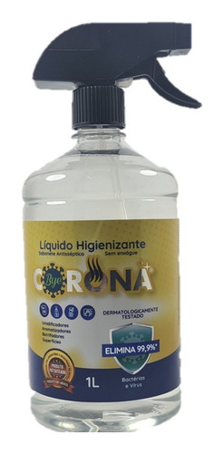 Sabonete Líquido Bye Corona Antisséptico Sem Enxague 1 Litro