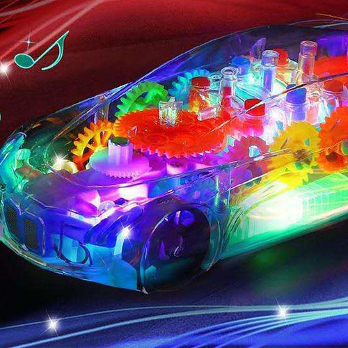 2 Coche De Bebé Engranaje Mecánico Transparente Coche De