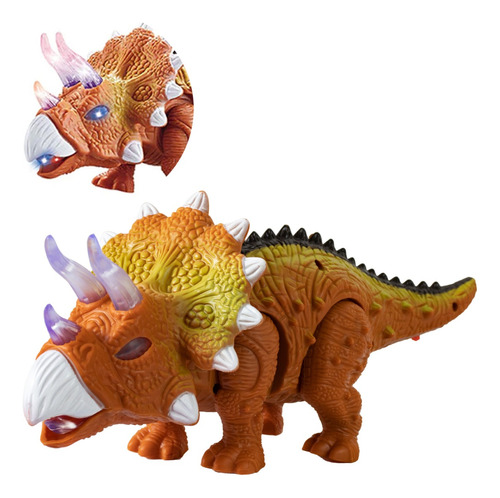 Dinosaurio Triceratops Con Movimientos Y Luces