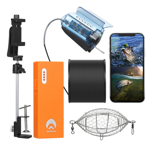 Cámara De Pesca Submarina De 1080p Con Aplicación Control Fi