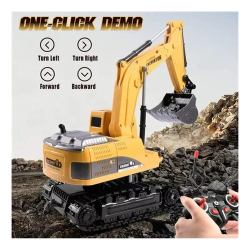 Excavadora Eléctrica Con Control Remoto Lazhu Mini De 6
