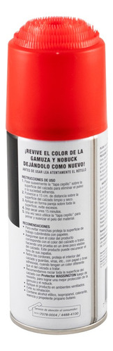 Renovador Gamuza Y Nobuck Wassington Aerosol Negro X 6 Und