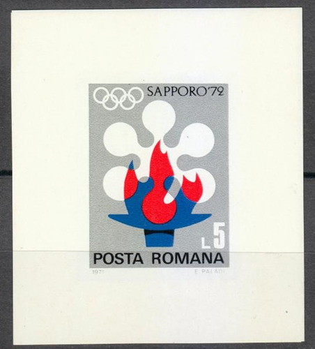 S1545 Romênia 1971-1972 3 Blocos Munique E Sapporo
