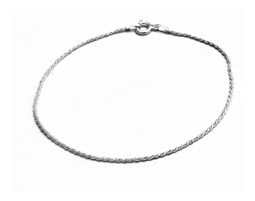 Pulsera Soga 2mm 19cm De Plata 925