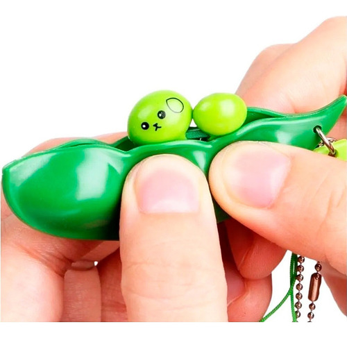 Chaveiro Ervilhas Anti Stress Relax Feijão Fidget Toy Pop It