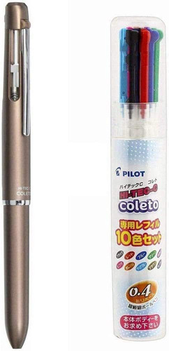 Piloto Multi-pluma Hi-tec-c Coleto 1000 Cuerpo Marrón (lhkc-