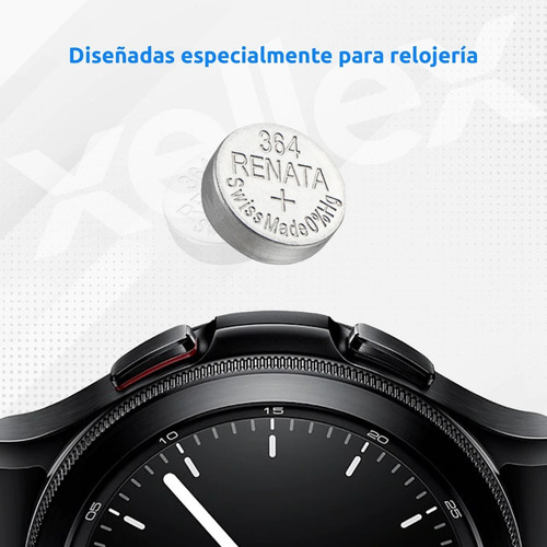 Imagen 3 de 8 de 5 X Pilas Renata 364 Sr621sw Original Suiza Blister Cerrado