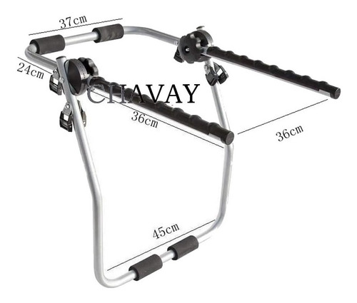 Imagen 2 de 7 de Porta Bicicleta 6 Soportes Para Auto 3 Bicis Con O Sin Baul