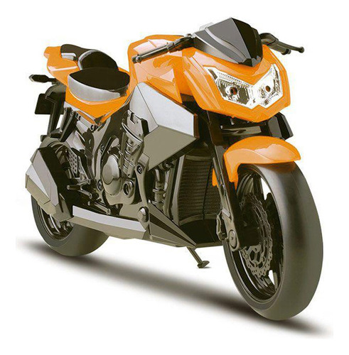 Brinquedo Infantil Motinha Naked Motorcycle 26cm Roma Cor Laranja