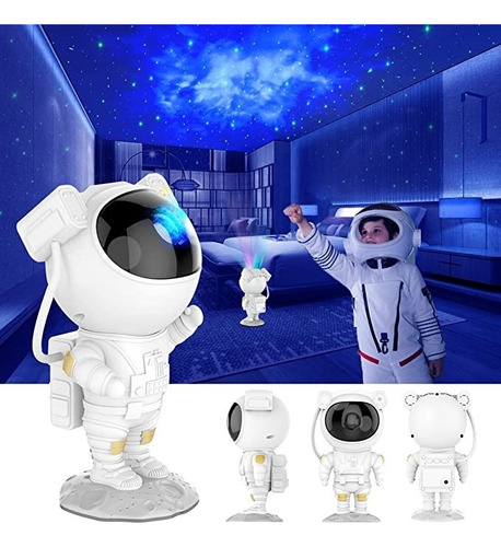 / Proyector Lampara Astronauta Nebulosas Luz Regalo Para
