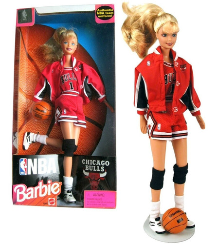 Imagem 1 de 6 de Barbie Articulada Basquete Chicago Bulls Nba 1998 Antiga