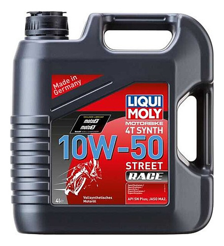 Aceite Para Motor 4t Motorbike 4t Synth 10w-50 Street Race