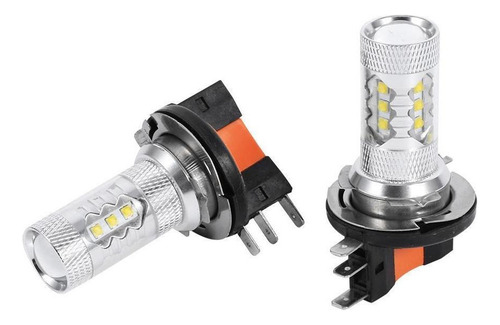 2 Unids/1 Par Blanco 80w H15 Bombillas Led Coche Luces Lámpa