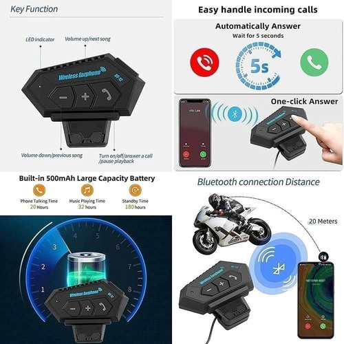 Casco De Moto Modular Bluetooth Dot Flip Up Full Full