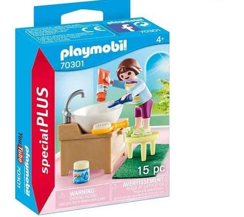 Playmobil 70301 Niña Con Lavabo