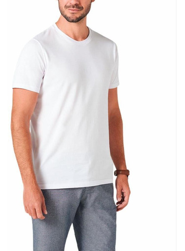Kit 5 Camisetas Básicas Masculina Malwee 100% Algodão