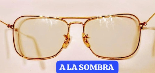 Ray Ban Caravan Fotocromático B&l 1970 Usa 24k. Ver X Favor! Fotocromáticos Oro Gris Clarito La A La Sombra Gris Humo Al Sol Oro Oro (Usado)