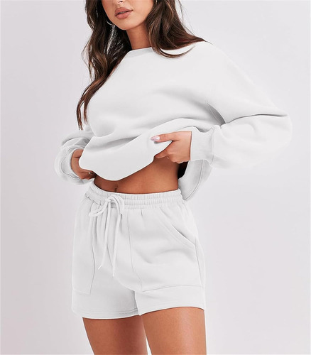 Conjunto De 2 Piezas De Sudadera Para Mujer, Conjunto De