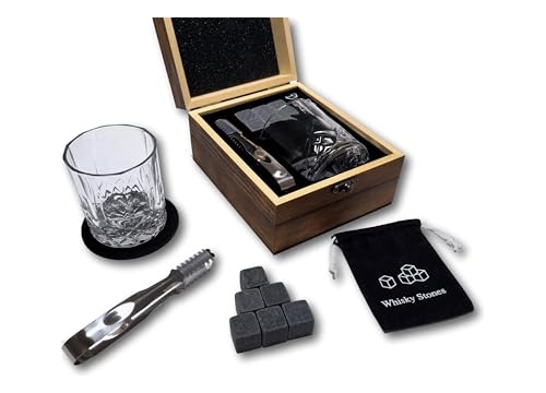 Juego De Regalo De Piedras De Whisky Para Hombres, Piedras D